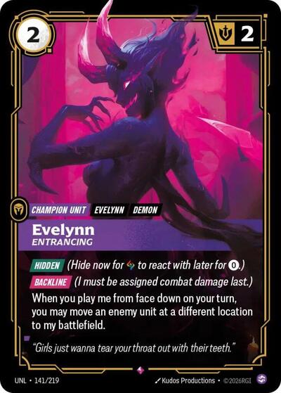 Evelynn - Entrancing - Unleashed Riftbound spoiler