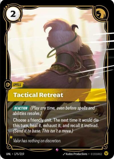 Tactical Retreat - Unleashed Riftbound spoiler
