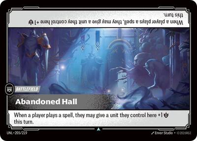 Abandoned Hall - Unleashed Riftbound spoiler