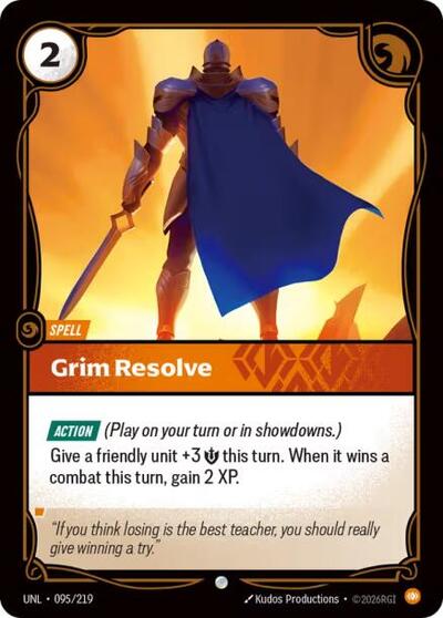 Grim Resolve - Unleashed Riftbound spoiler