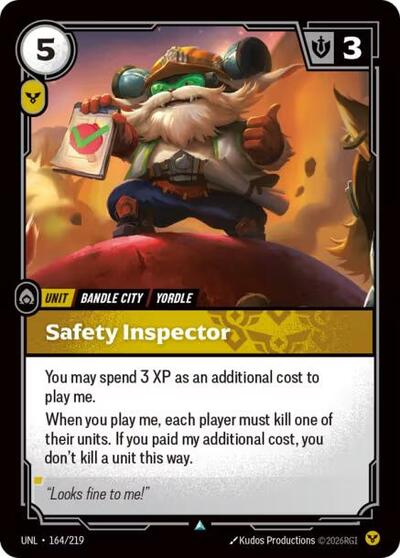 Safety Inspector - Unleashed Riftbound spoiler