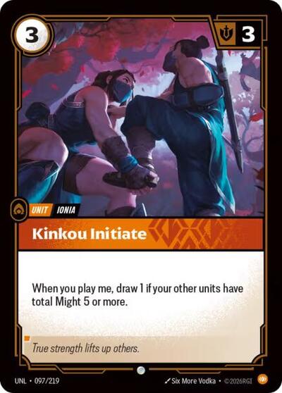 Kinkou Initiate - Unleashed Riftbound spoiler