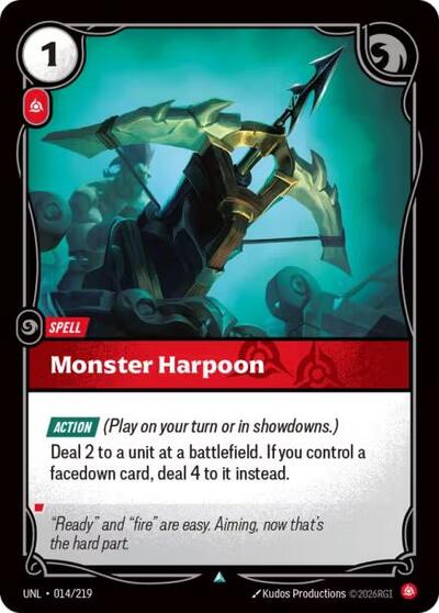 Monster Harpoon - Unleashed Riftbound spoiler
