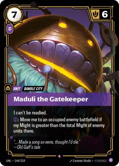 Maduli the Gatekeeper - Unleashed Riftbound spoiler