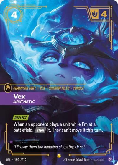 Vex - Apathetic (Alternate Art) - Unleashed Riftbound spoiler
