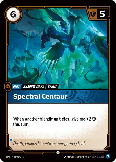 Spectral Centaur - Unleashed Riftbound spoiler