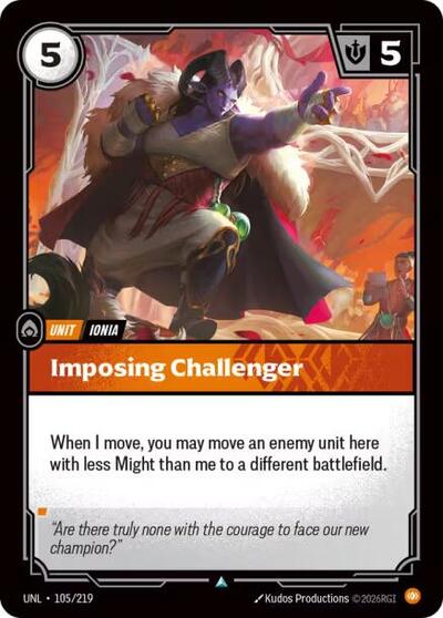 Imposing Challenger - Unleashed Riftbound spoiler