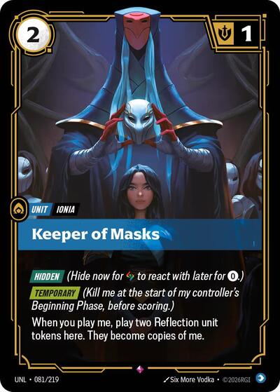 Keeper of Masks - Unleashed Riftbound spoiler