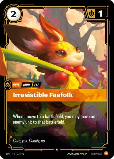 Irresistible Faefolk - Unleashed Riftbound spoiler