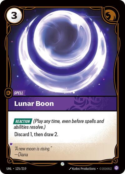 Lunar Boon - Unleashed Riftbound spoiler