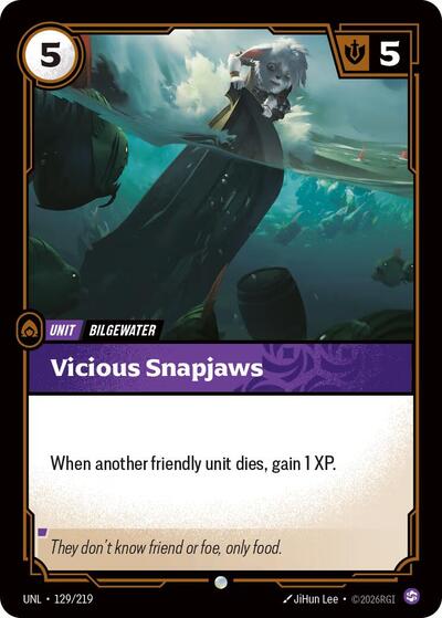 Vicious Snapjaws - Unleashed Riftbound spoiler