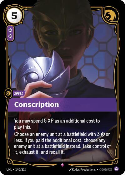 Conscription - Unleashed Riftbound spoiler