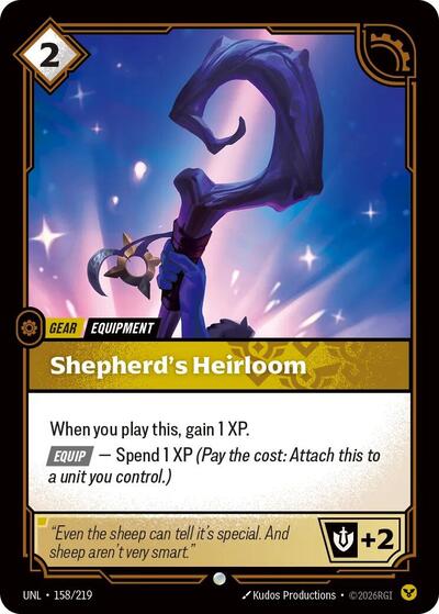 Shepherd's Heirloom - Unleashed Riftbound spoiler