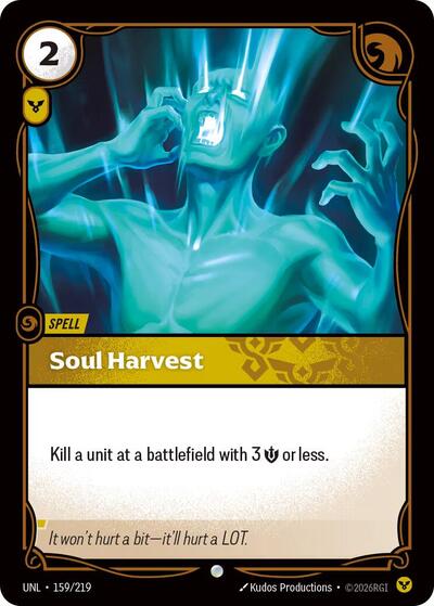 Soul Harvest - Unleashed Riftbound spoiler