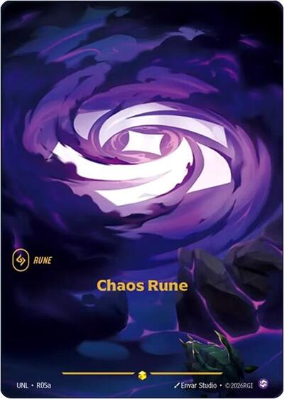 Chaos Rune (R05a) - Unleashed Riftbound spoiler