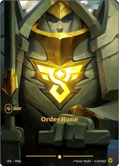 Order Rune (R06a) - Unleashed Riftbound spoiler
