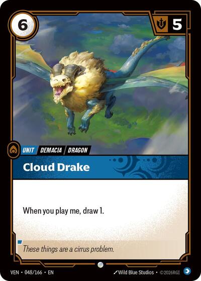 Cloud Drake - Vendetta Riftbound spoiler
