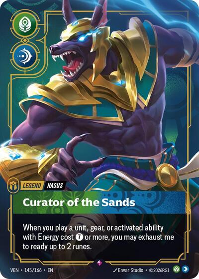 Nasus - Curator of the Sands - Vendetta Riftbound spoiler