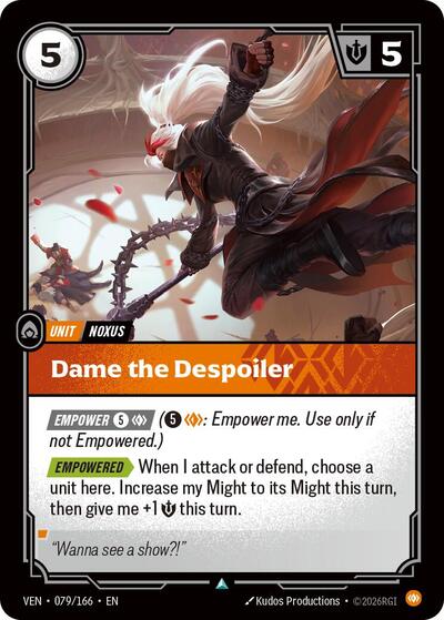 Dame the Despoiler - Vendetta Riftbound spoiler