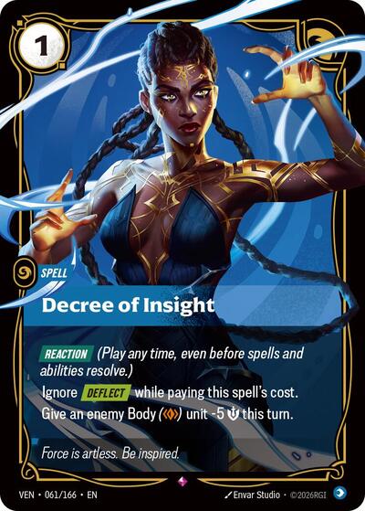 Decree of Insight - Vendetta Riftbound spoiler