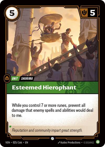 Esteemed Hierophant - Vendetta Riftbound spoiler