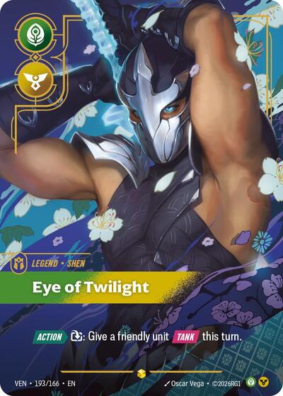 Shen - Eye of Twilight (Overnumbered) - Vendetta Riftbound spoiler