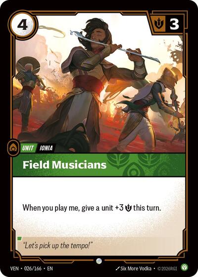 Field Musicians - Vendetta Riftbound spoiler