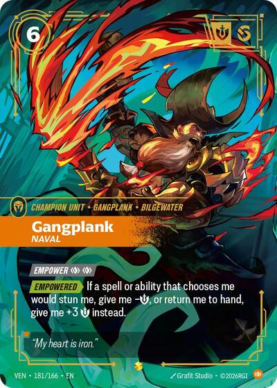 Gangplank, Naval (Overnumbered) - Vendetta Riftbound spoiler