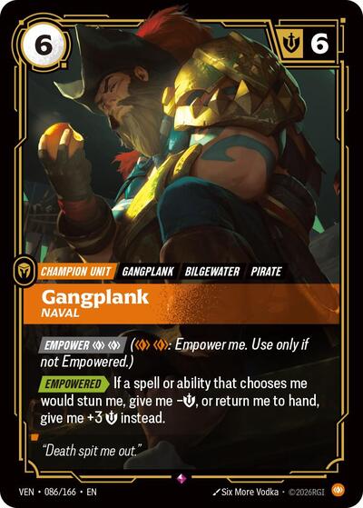 Gangplank, Naval - Vendetta Riftbound spoiler