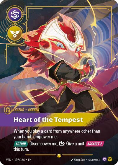 Yordle, Kennen - Heart of the Tempest (Overnumbered) - Vendetta Riftbound spoiler