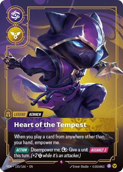 Yordle, Kennen - Heart of the Tempest - Vendetta Riftbound spoiler