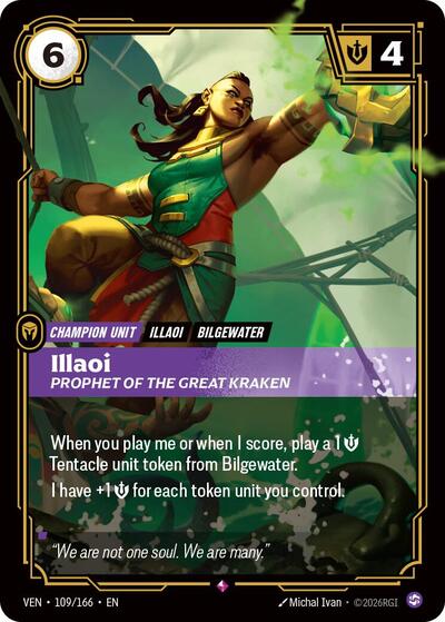 Illaoi, Prophet of the Great Kraken - Vendetta Riftbound spoiler