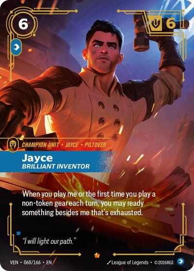Jayce, Brilliant Inventor - Vendetta Riftbound spoiler
