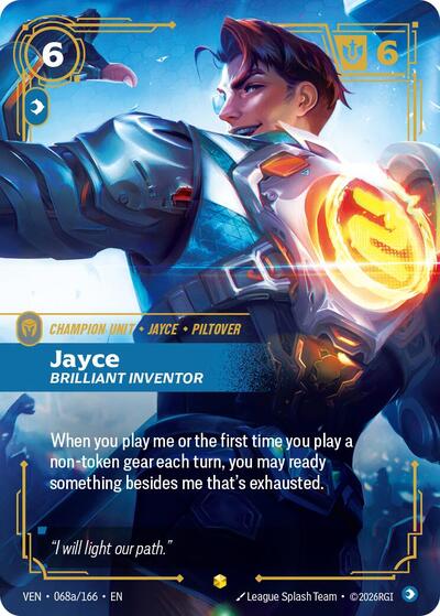 Jayce, Brilliant Inventor (Alternate Art) - Vendetta Riftbound spoiler