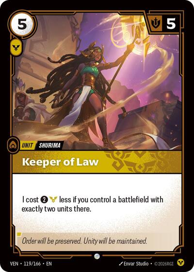 Keeper of Law - Vendetta Riftbound spoiler