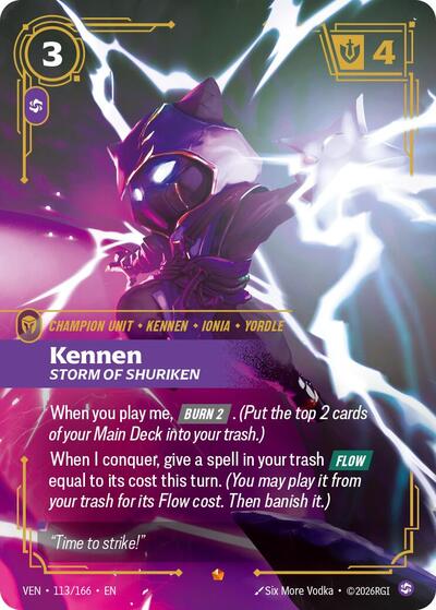 Kennen, Storm of Shuriken - Vendetta Riftbound spoiler