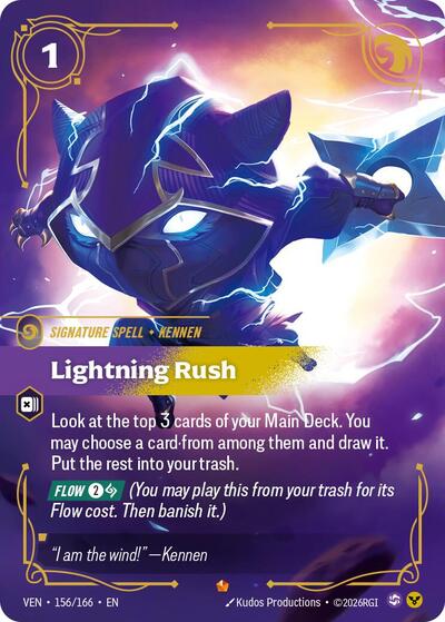 Lightning Rush - Vendetta Riftbound spoiler