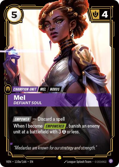 Mel, Defiant Soul (Alternate Art) - Vendetta Riftbound spoiler