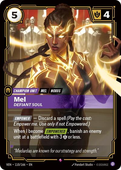 Mel, Defiant Soul - Vendetta Riftbound spoiler