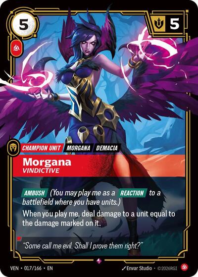Morgana, Vindictive - Vendetta Riftbound spoiler