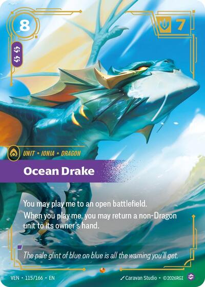 Ocean Drake - Vendetta Riftbound spoiler