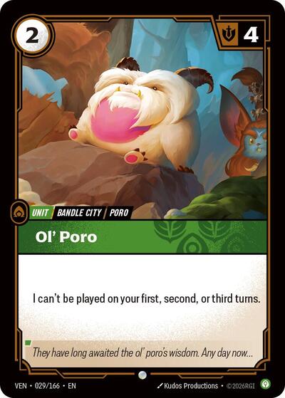 Ol' Poro - Vendetta Riftbound spoiler