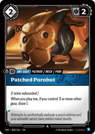 Patched Porobot - Vendetta Riftbound spoiler