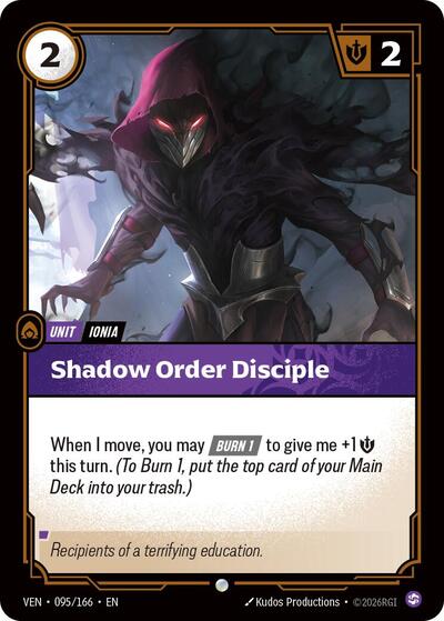 Shadow Order Disciple - Vendetta Riftbound spoiler