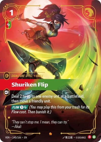 Shuriken Flip - Vendetta Riftbound spoiler
