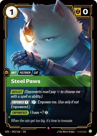 Steel Paws - Vendetta Riftbound spoiler