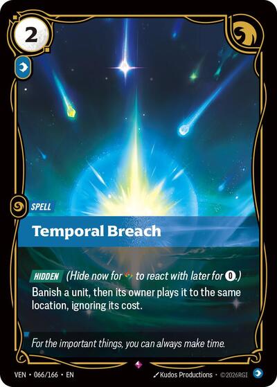 Temporal Breach - Vendetta Riftbound spoiler