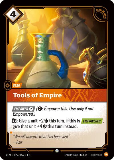 Tools of Empire - Vendetta Riftbound spoiler