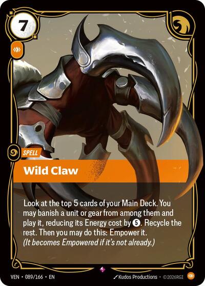 Wild Claw - Vendetta Riftbound spoiler