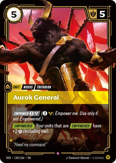 Aurok General - Vendetta Riftbound spoiler